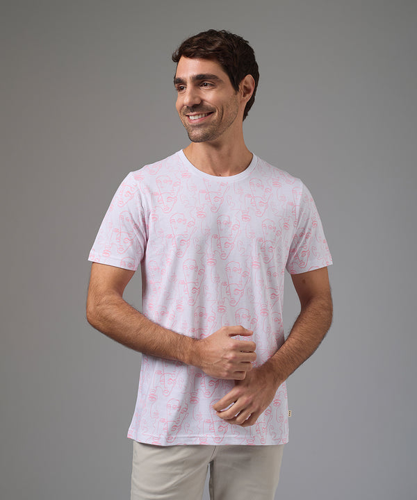 POLO MANGA CORTA JERSEY ESTAMPADO CARAS FULL PRINT BLANCO PV26