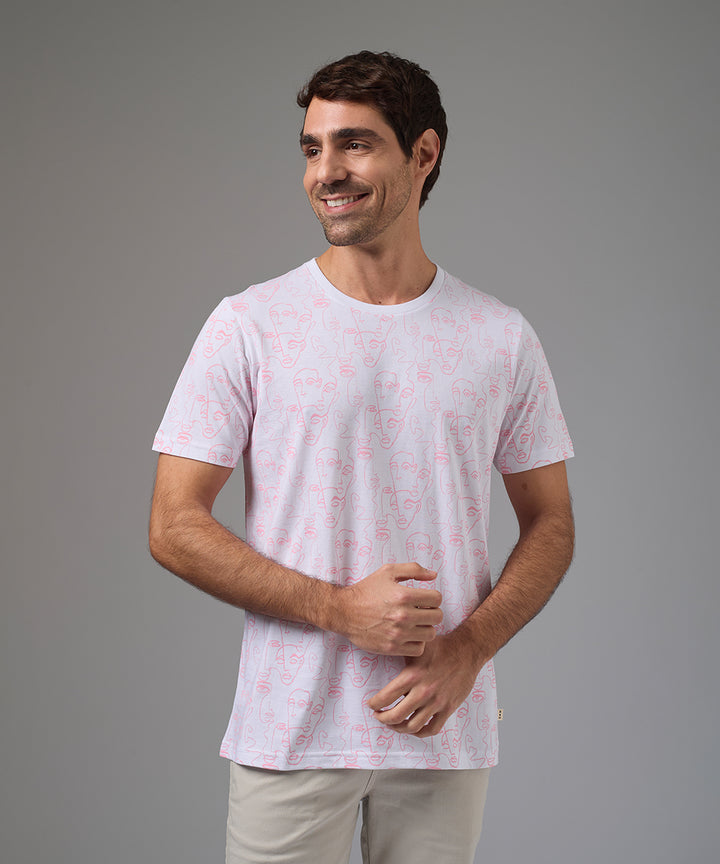 POLO MANGA CORTA JERSEY ESTAMPADO CARAS FULL PRINT BLANCO PV26