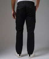 PANTALON DRILL LOOK CARGO SLIM FIT NEGRO PV26