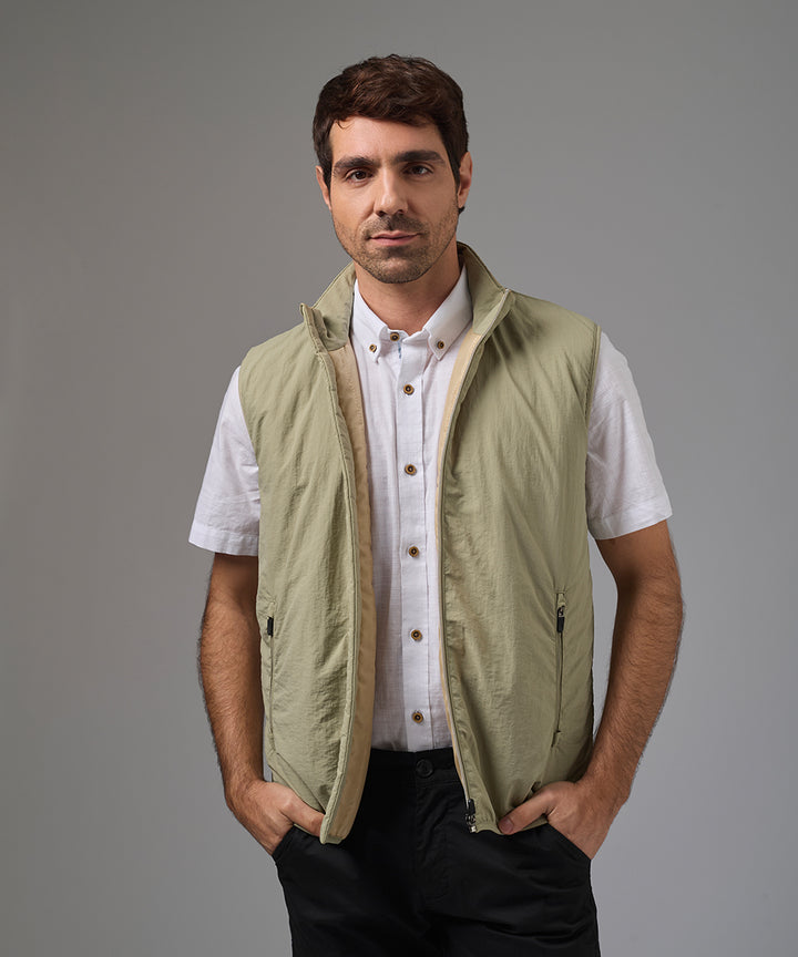 CHALECO IMPERMEABLE LIGERO VERDE PV26