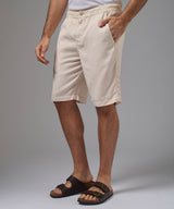 BERMUDA TENCEL CON ELASTICO SLIM FIT HUESO PV26