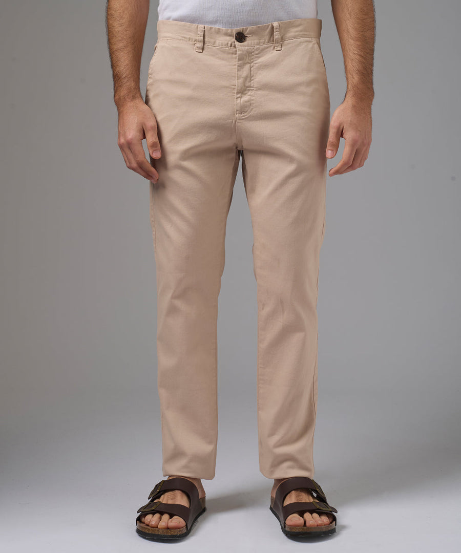 PANTALON DRILL FLAT FRONT SLIM FIT TT