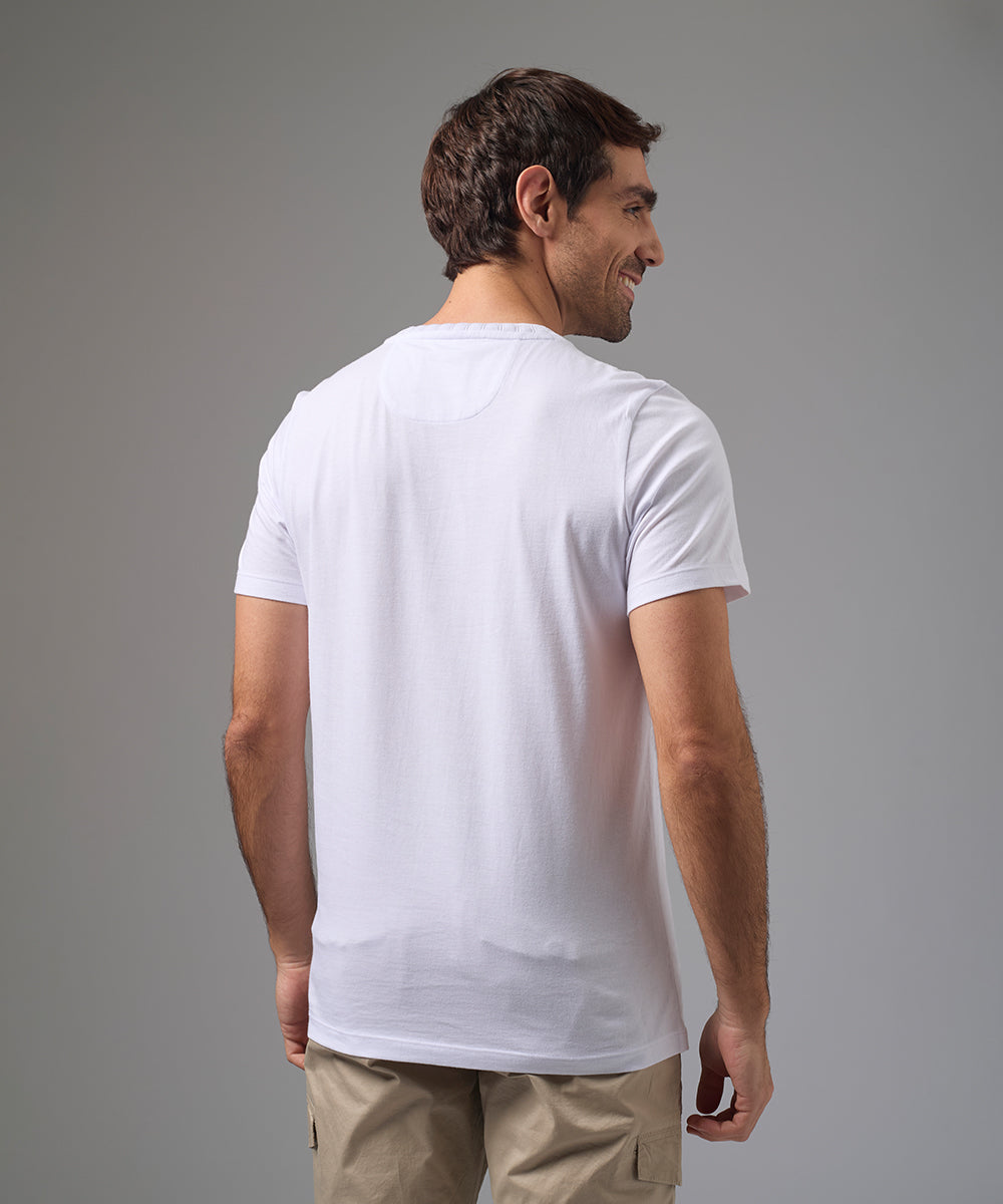 POLO MANGA CORTA JERSEY CUELLO RECTILINEO BLANCO PV26