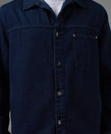 CASACA DENIM PECHERA OJAL SOBRETEÑIDO INDIGO PV26
