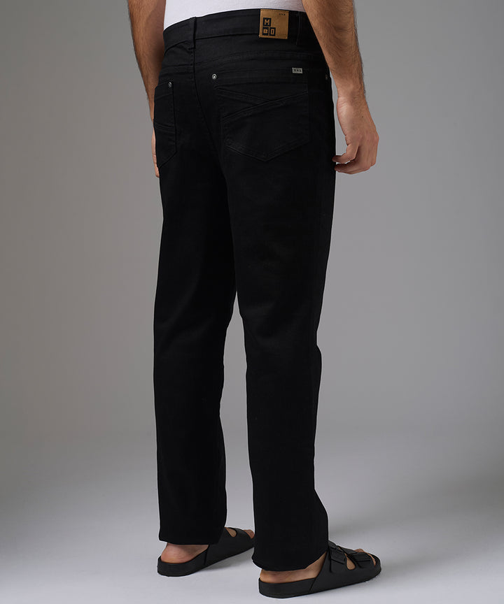 PANTALON DENIM REGULAR FIT NEGRO PV26