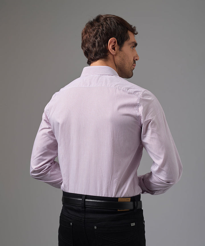 CAMISA DE VESTIR MANGA LARGA ALGODÓN CUELLO SPREAD