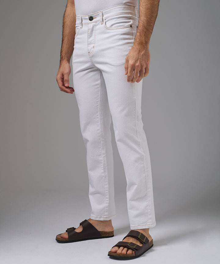 PANTALON DENIM REGULAR FIT BLANCO PV26