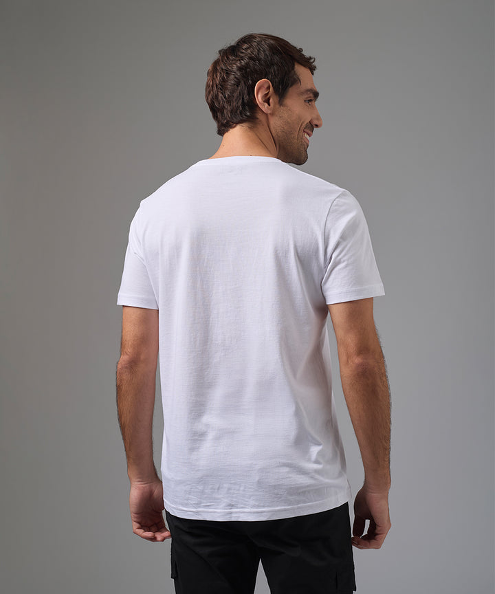 POLO MANGA CORTA JERSEY ESTAMPADO SECTORIZADO BLANCO PV26
