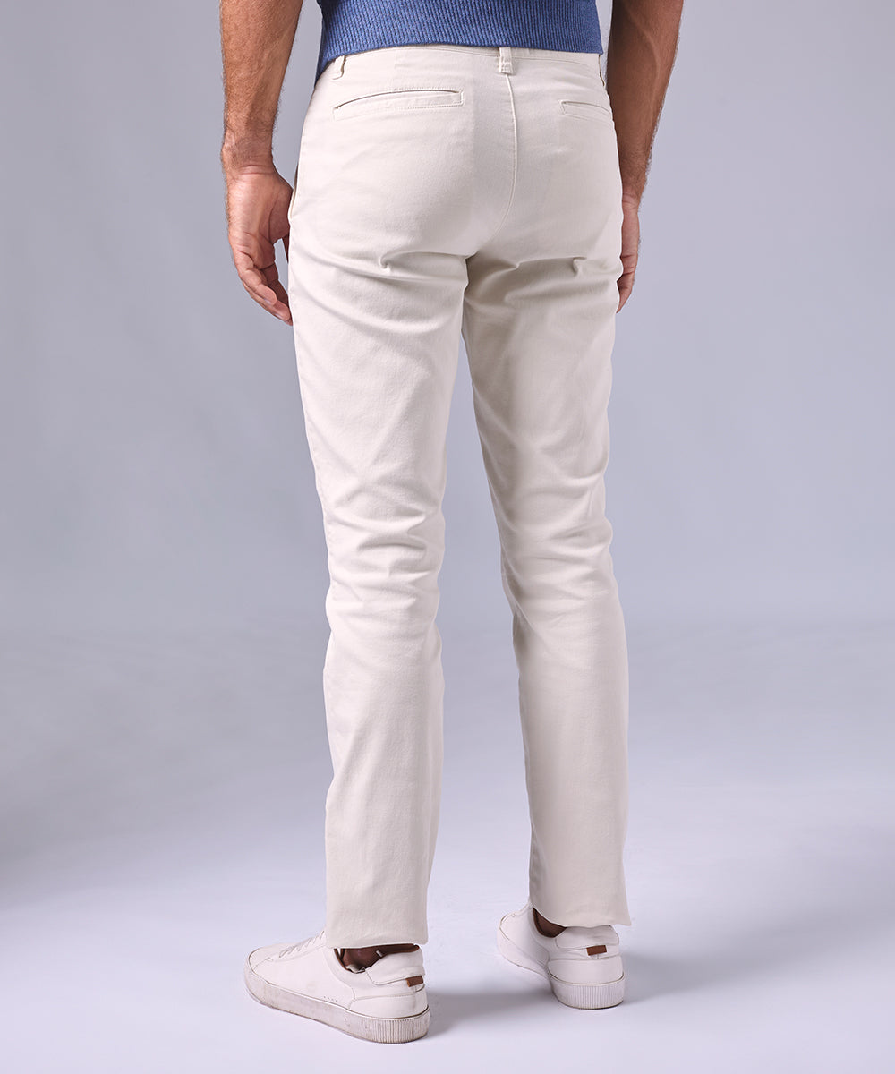 PANTALON DRILL FLAT FRONT SLIM FIT HUESO OI24