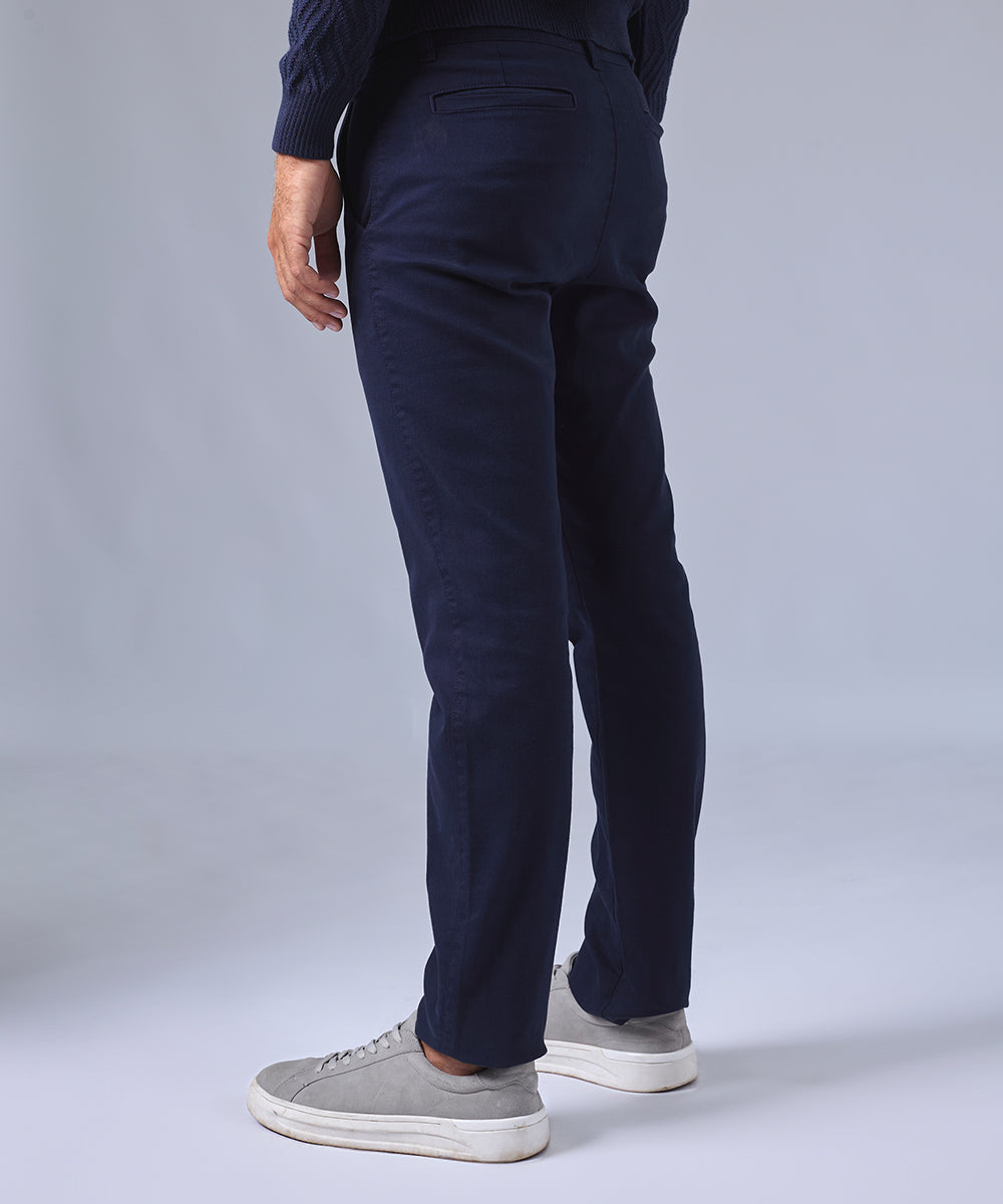 PANTALON DRILL FLAT FRONT SLIM FIT AZUL MARINO TT24
