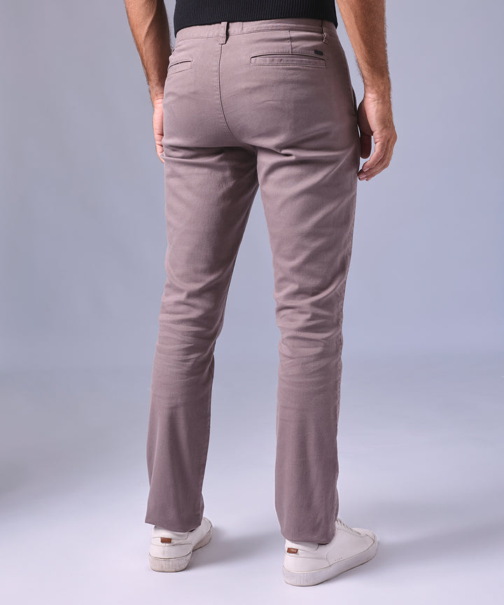 PANTALON DRILL FLAT FRONT SLIM FIT COCOA OI24