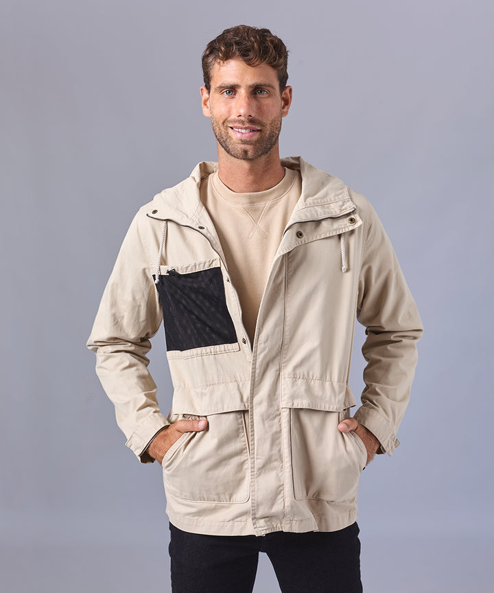 CASACA DRILL MULTIFUNCIONAL BEIGE OI24