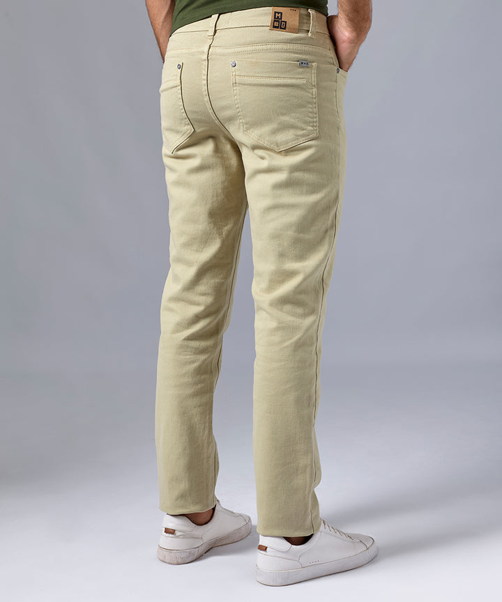 PANTALON DENIM SPANDEX SLIM FIT VERDE OLIVO OI24