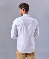 CAMISA MANGA LARGA CUELLO NEW BUTTON DWON SLIM FIT BLANCO OI24