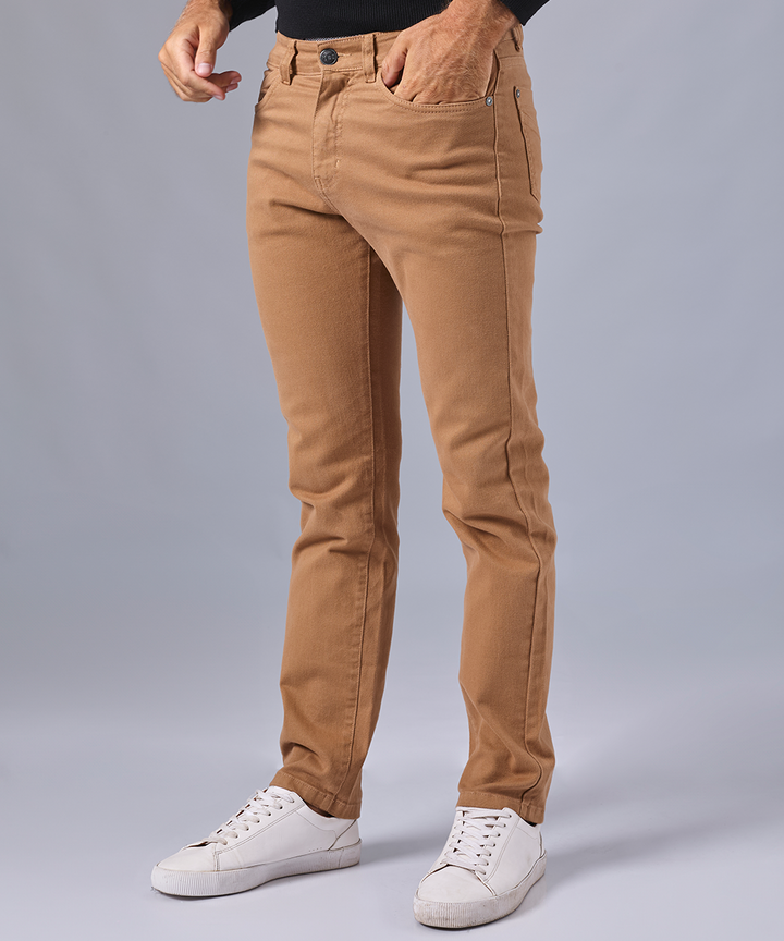 PANTALON DENIM SPANDEX SLIM FIT CANELA OI24