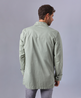 TRENCH COAT CORTO VERDE OLIVO OI24