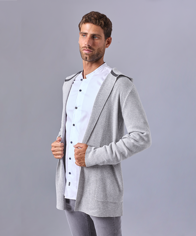 CHOMPA PET CON CAPUCHA GRIS OI24