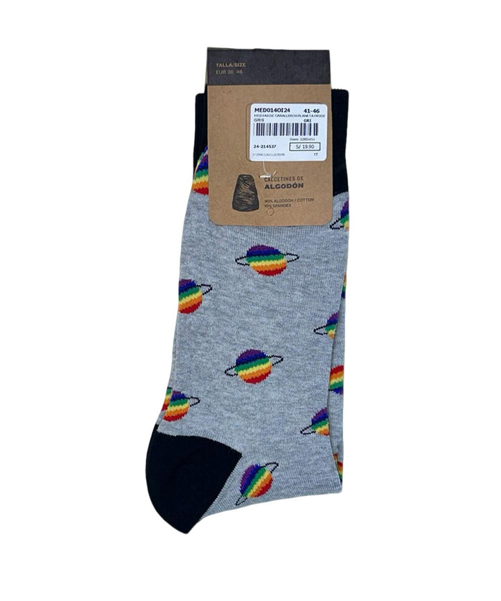 MEDIAS ALTAS PLANETA PRIDE PACK X1 OI24 GRIS