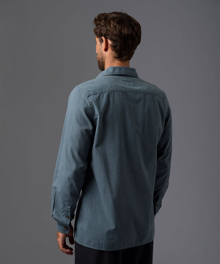 CAMISA MANGA LARGA TAFETA DOBLE BOLSILLO CLASSIC FIT OI26