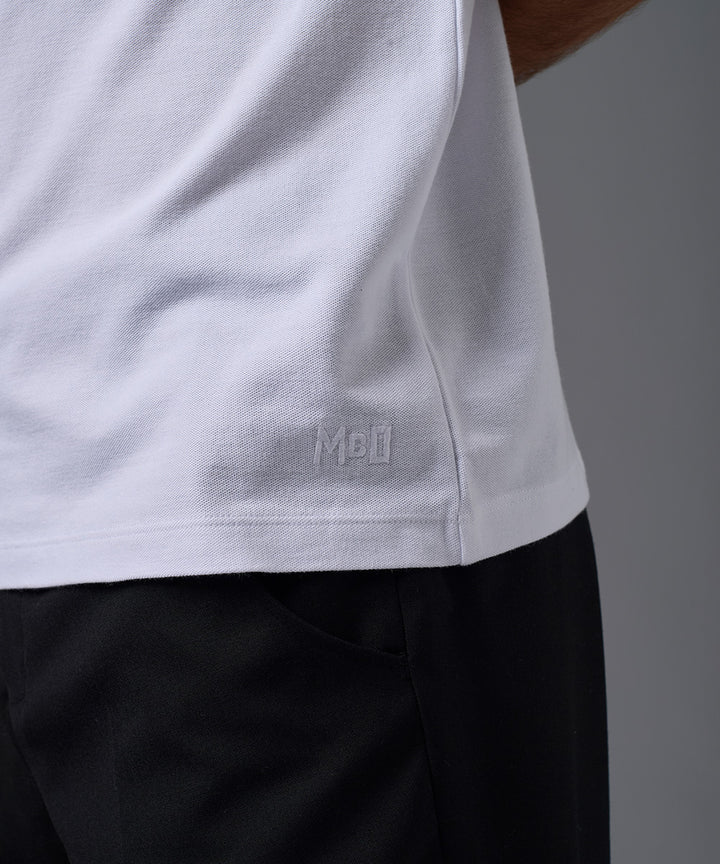 POLO MANGA CORTA PIQUE CUELLO BOX BORDADO OI26