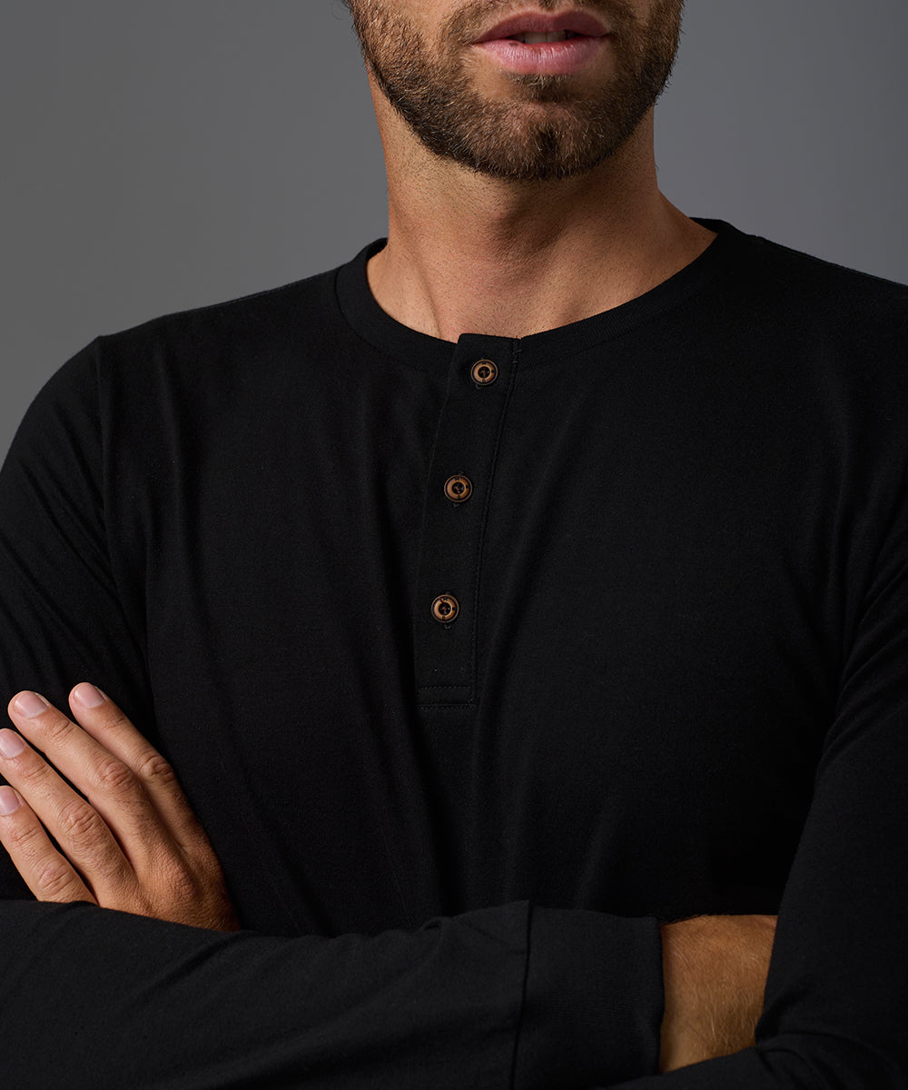 POLO MANGA LARGA JERSEY HENLEY OI26