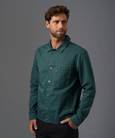 CASACA DENIM SOBRETEÑIDO PECHERA OJAL OI26