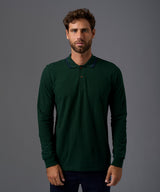 POLO MANGA LARGA PIQUE CUELLO RECTILINEO OI26