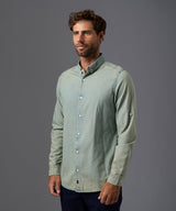 CAMISA MANGA LARGA ROLL UP DENIM CUELLO BUTTON DOWN CLASSIC FIT OI26
