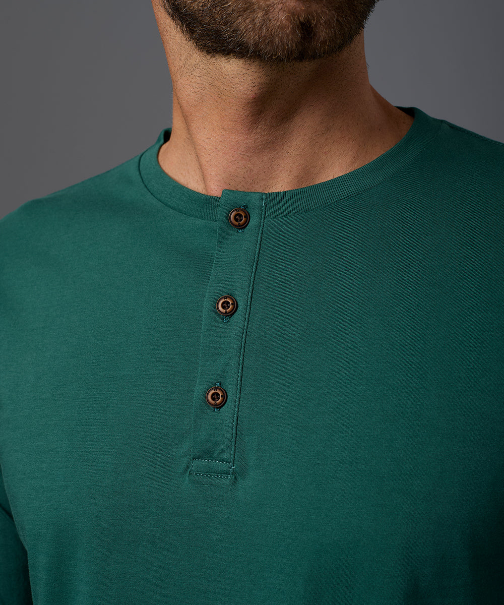 POLO MANGA LARGA JERSEY HENLEY OI26