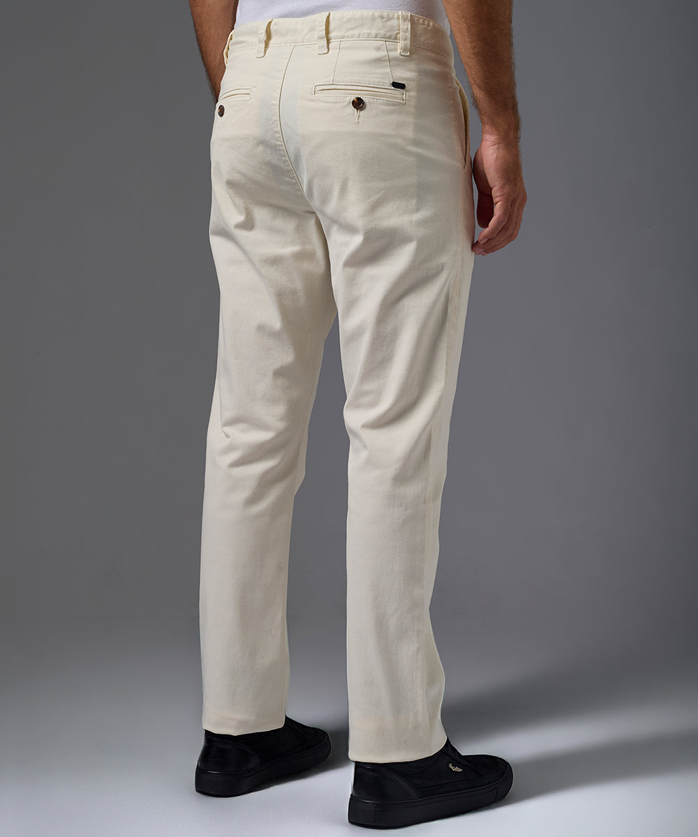 PANTALON DRILL CON PLIEGUE SLIM FIT OI26