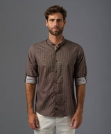 CAMISA MANGA LARGA ROLL UP MICRO BUTTON DOWN CLASSIC FIT OI26