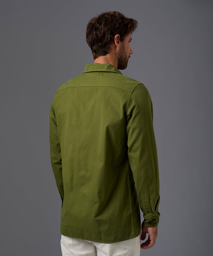 CAMISA MANGA LARGA TAFETA DOBLE BOLSILLO CLASSIC FIT OI26