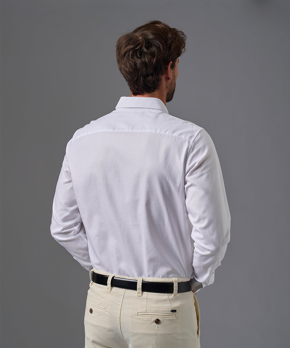 CAMISA DE VESTIR MANGA LARGA ALGODÓN CUELLO BUTTON DOWN