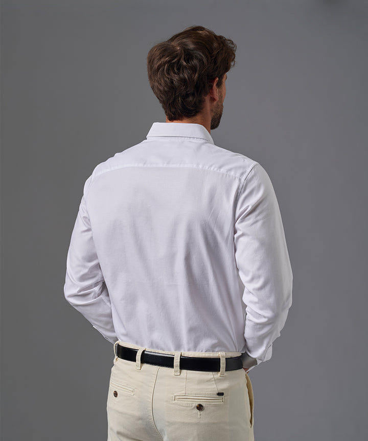 CAMISA DE VESTIR MANGA LARGA ALGODÓN CUELLO BUTTON DOWN