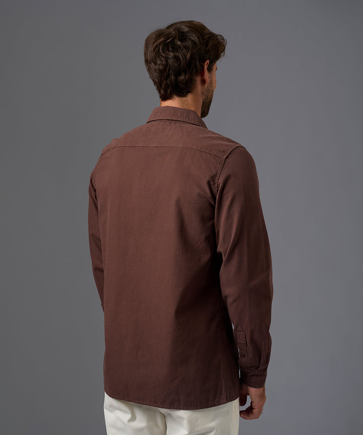 CAMISA MANGA LARGA TAFETA DOBLE BOLSILLO CLASSIC FIT OI26