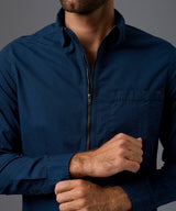 CAMISA MANGA LARGA CASUAL TAFETA CON CIERRE  CLASSIC FIT OI26
