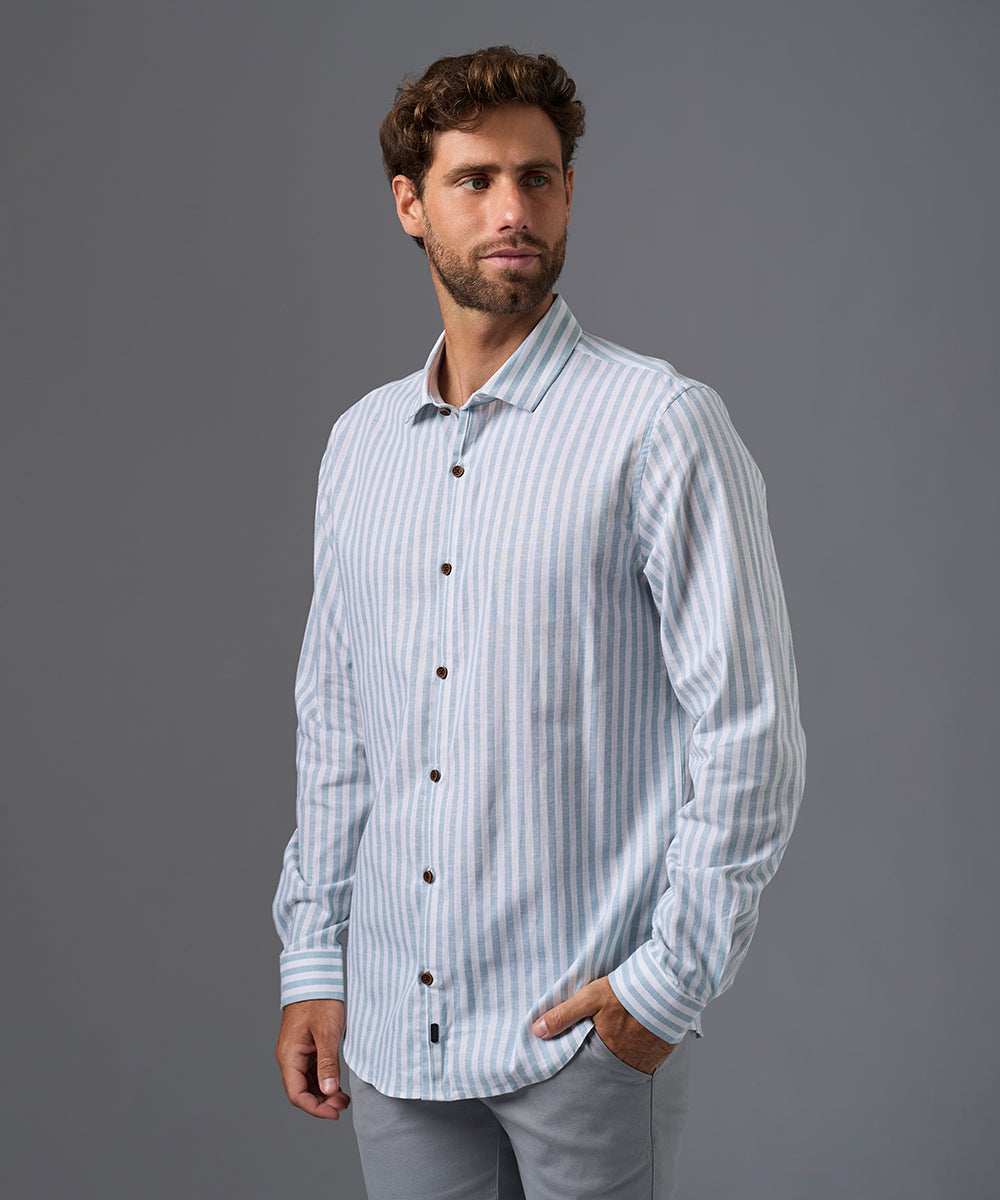 CAMISA MANGA LARGA PECHERA OJAL CLASSIC FIT OI26