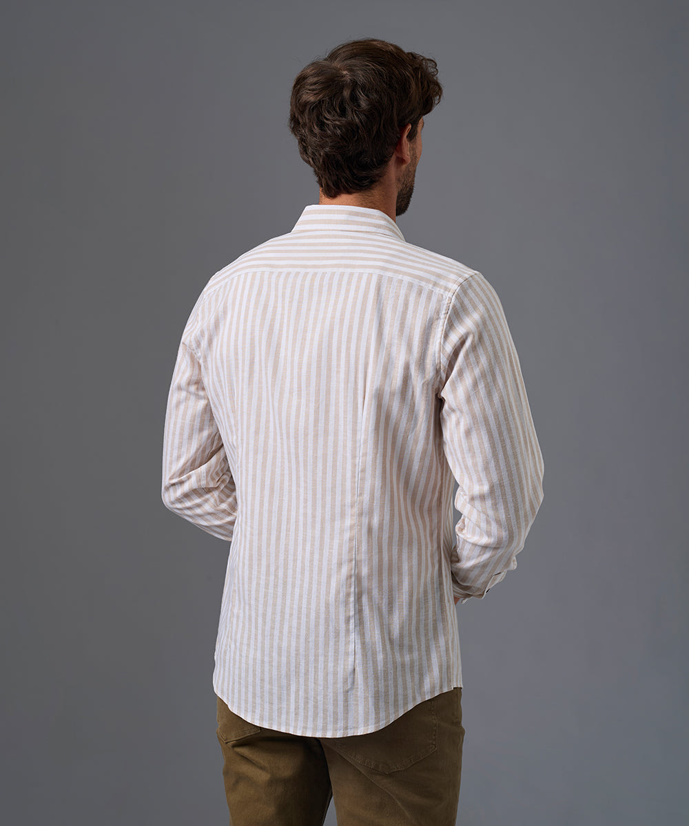CAMISA MANGA LARGA PECHERA OJAL SLIM FIT OI26