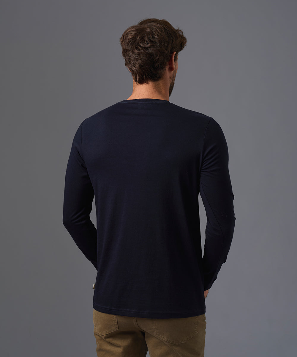 POLO MANGA LARGA JERSEY HENLEY OI26