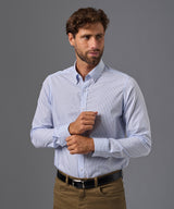 CAMISA DE VESTIR MANGA LARGA ALGODÓN CUELLO BUTTON DOWN