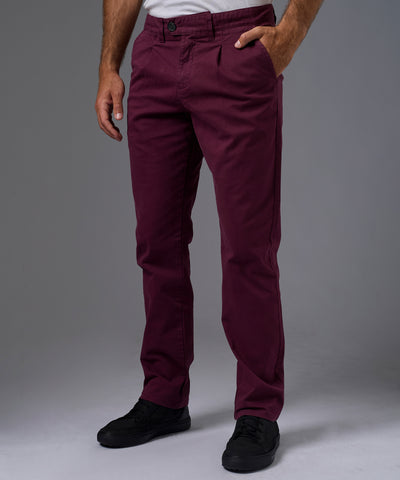PANTALON DRILL CON PLIEGUE SLIM FIT OI26