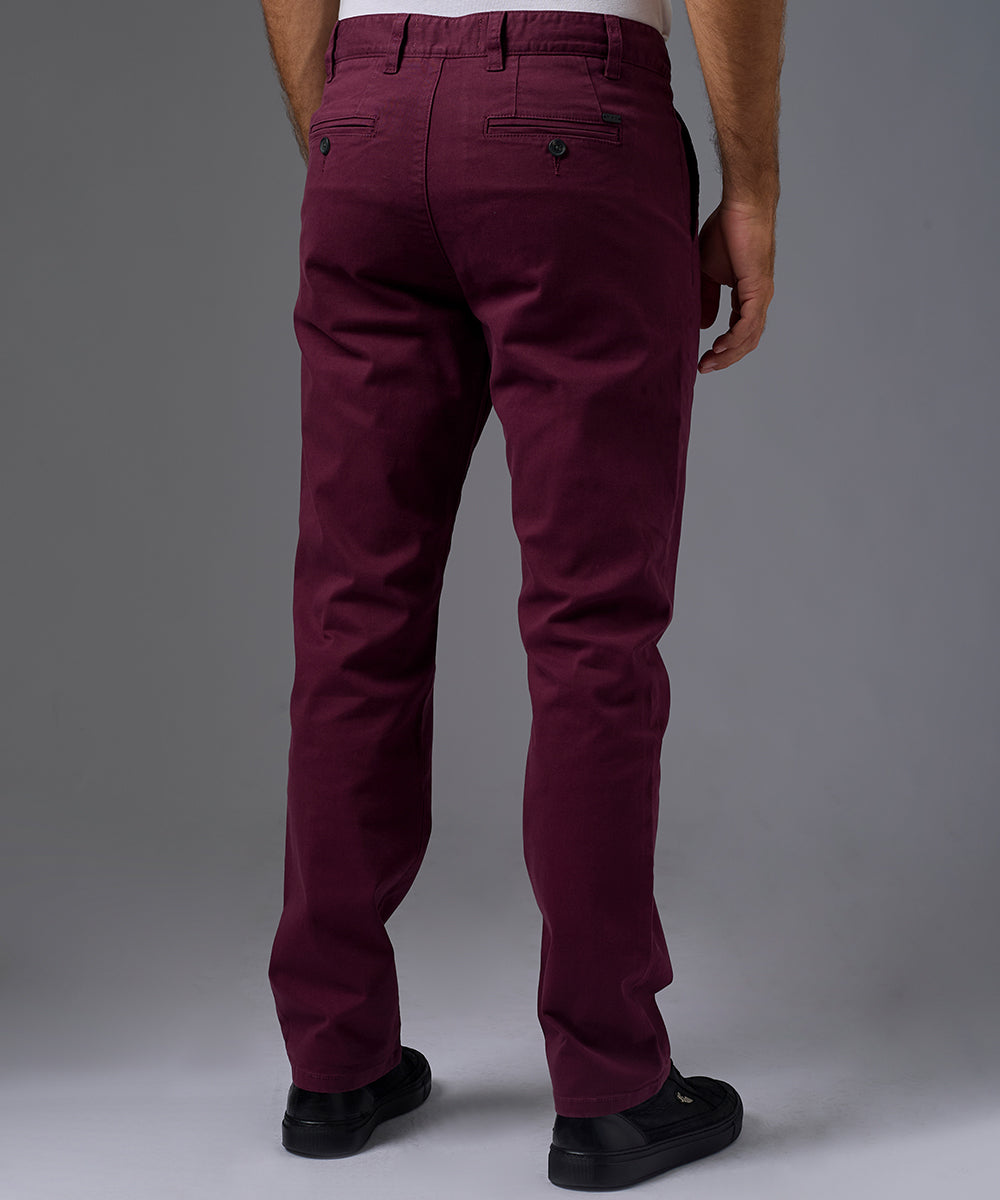 PANTALON DRILL CON PLIEGUE SLIM FIT OI26
