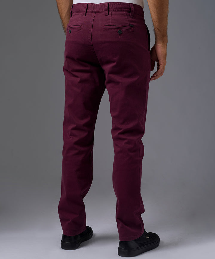 PANTALON DRILL CON PLIEGUE SLIM FIT OI26