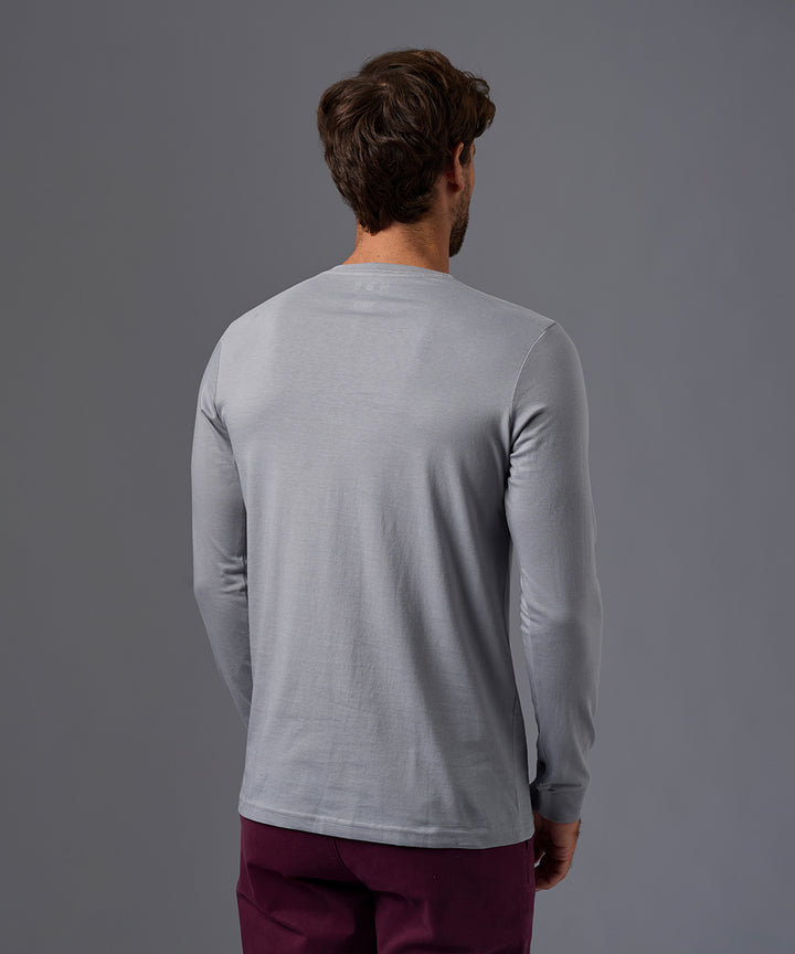 POLO MANGA LARGA JERSEY HENLEY OI26