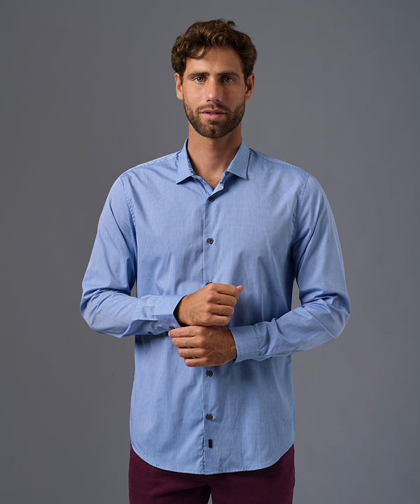 CAMISA MANGA LARGA CUELLO SPREAD SLIM FIT OI26