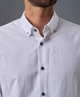 CAMISA MANGA LARGA ROLL UP CUELLO SOLAPA SLIM FIT OI26