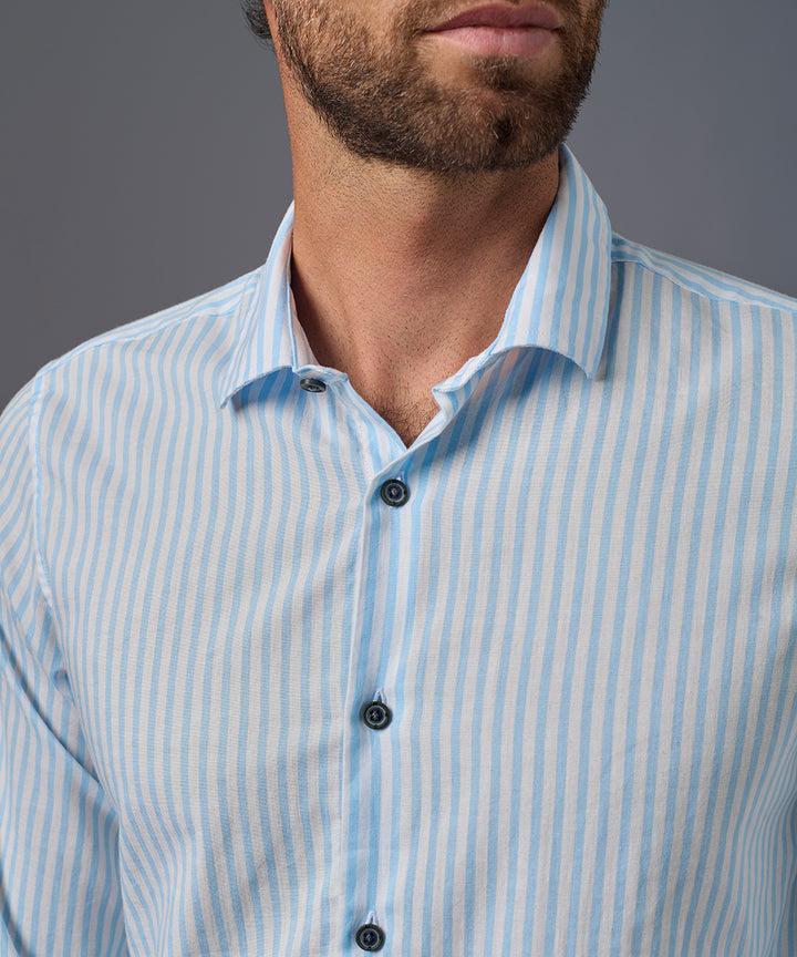 CAMISA MANGA LARGA POPELINA CUELLO SPREAD CLASSIC FIT OI26
