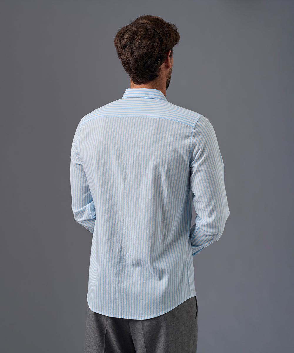 CAMISA MANGA LARGA POPELINA CUELLO SPREAD CLASSIC FIT OI26