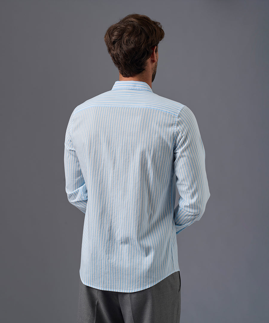 CAMISA MANGA LARGA POPELINA CUELLO SPREAD CLASSIC FIT OI26