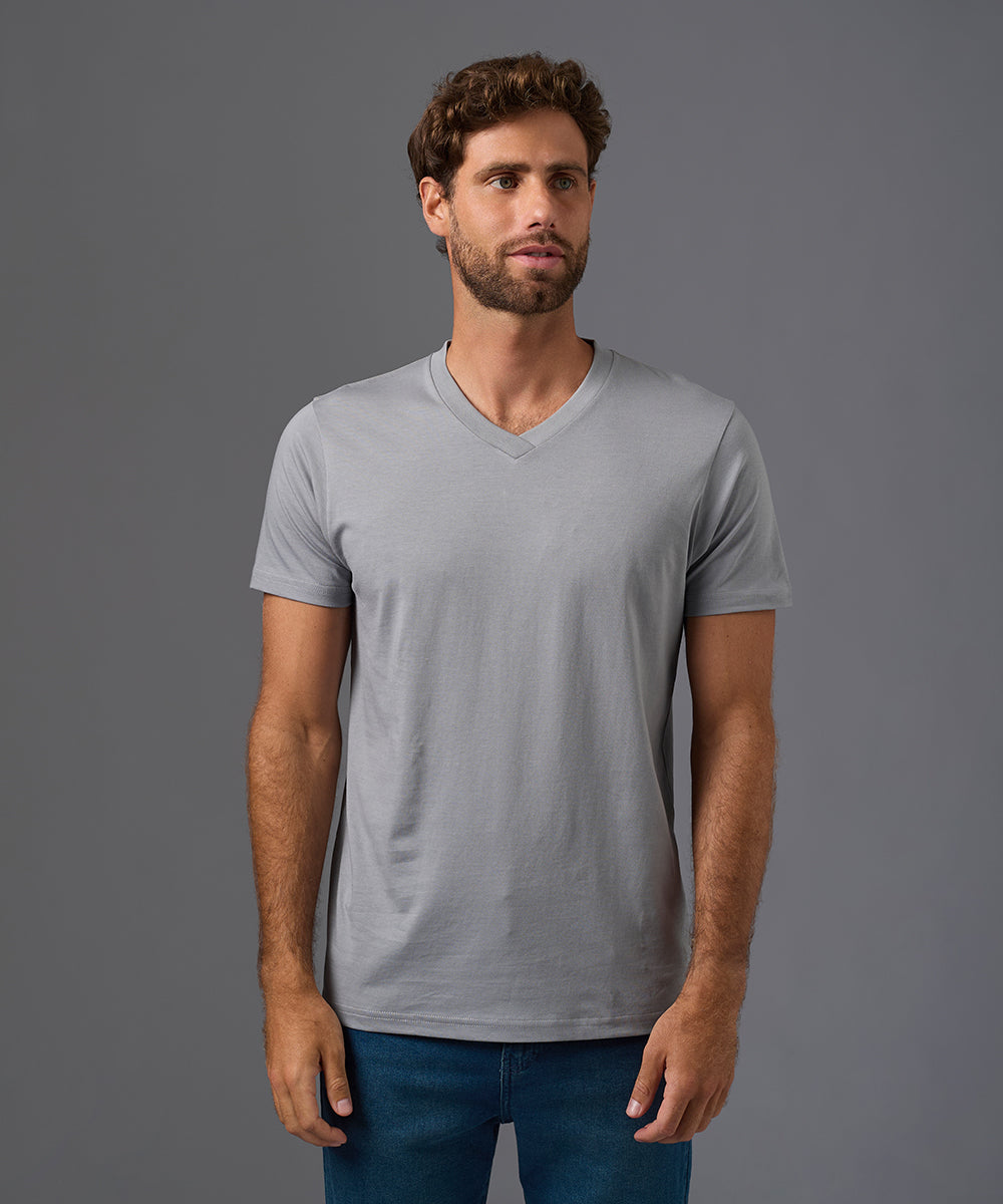 POLO MANGA CORTA JERSEY BASICO CUELLO V OI26